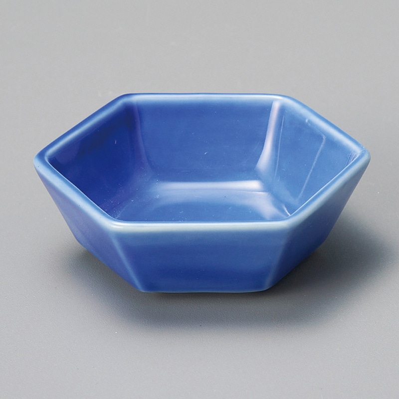 山万 13934-580 ブルー六角一品  1個（ご注文単位1個）【直送品】