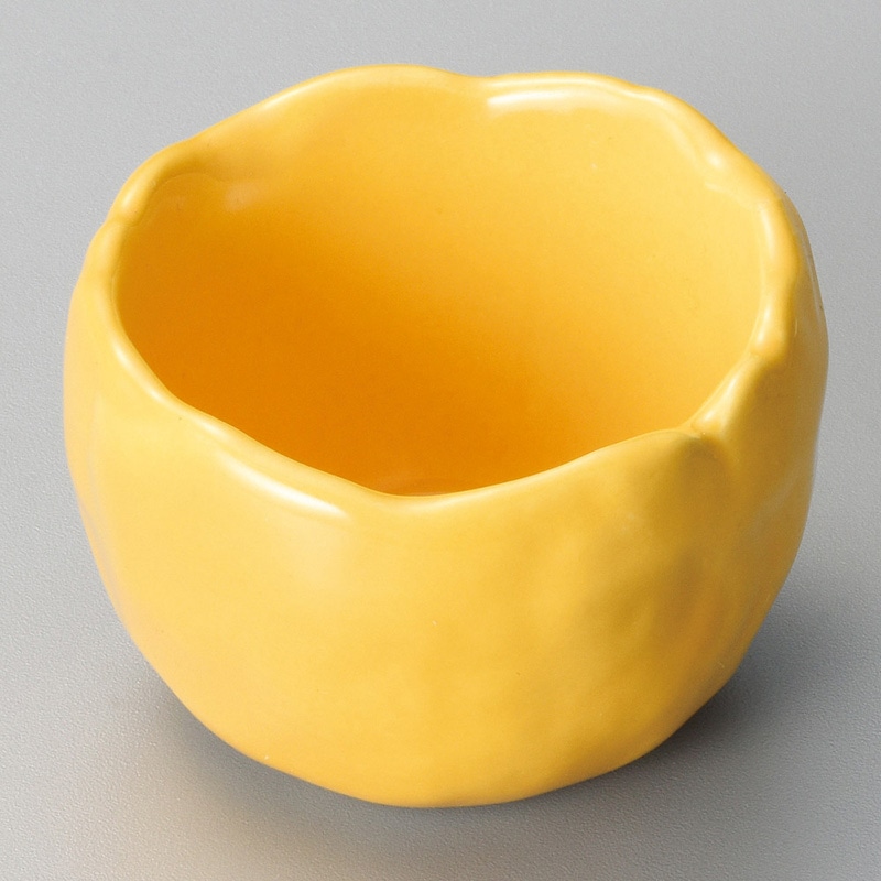 山万 14014-430 波渕黄切立小付  1個（ご注文単位1個）【直送品】