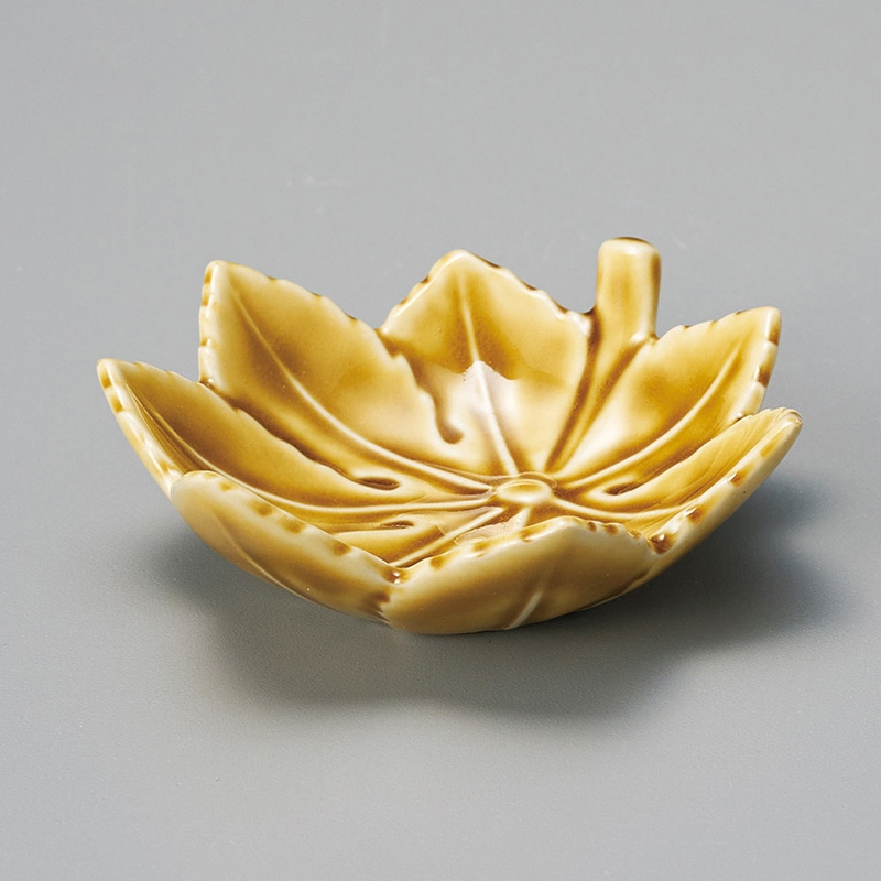 山万 13336-570 黄瀬戸モミジ珍味  1個（ご注文単位1個）【直送品】