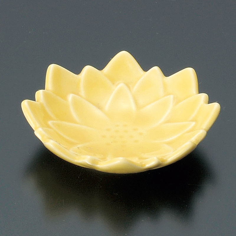 山万 14137-460 黄菊豆小皿  1個（ご注文単位1個）【直送品】