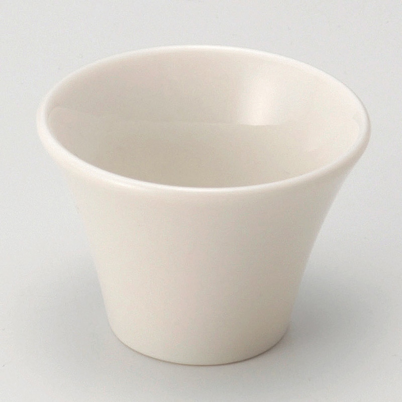 山万 14125-410 白反丸型珍味入  1個（ご注文単位1個）【直送品】