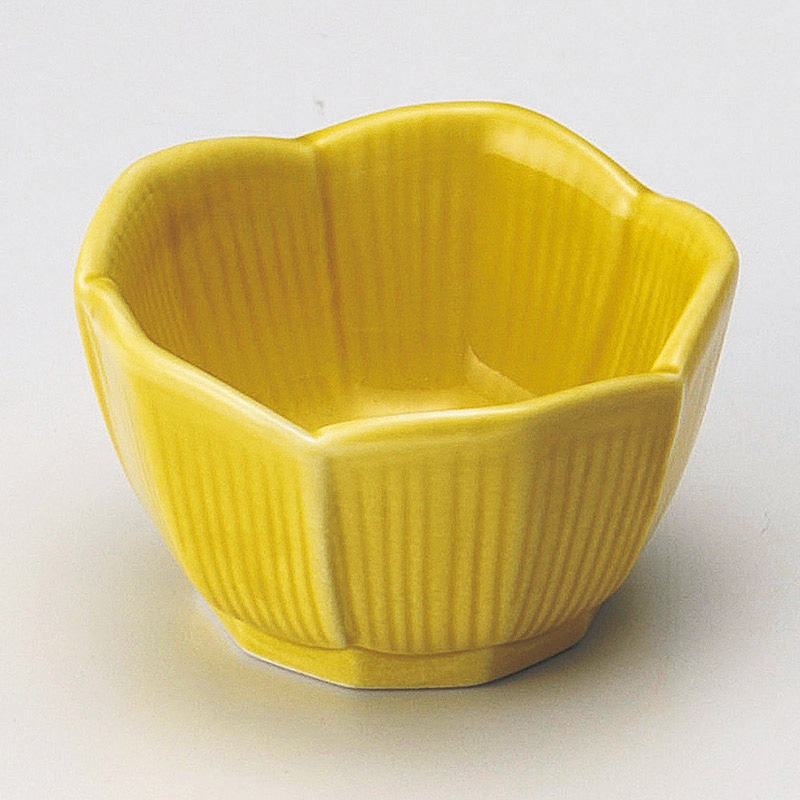 山万 14044-240 強化黄色桔梗型珍味  1個（ご注文単位1個）【直送品】