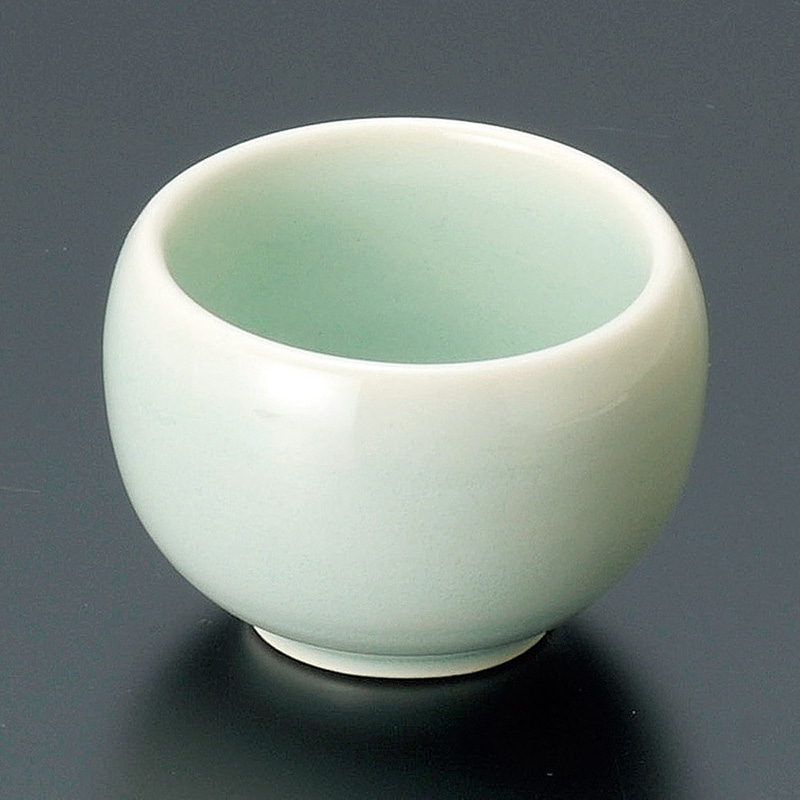 山万 14133-450 青白磁丸型珍味 1個(ご注文単位1個)【直送品】