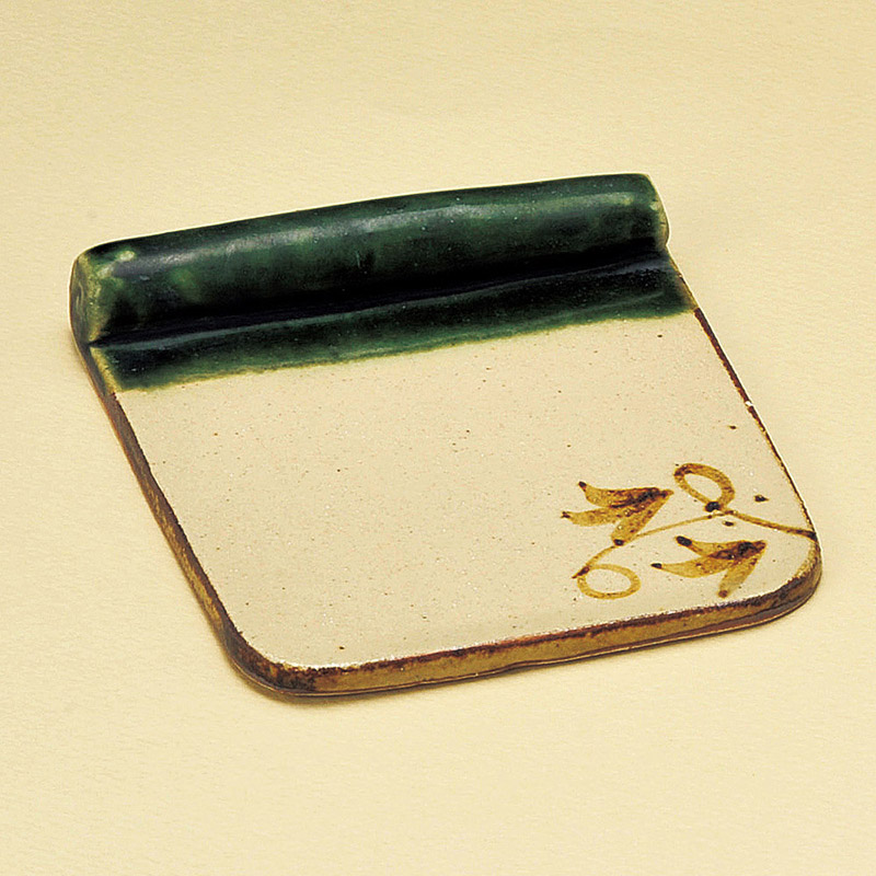 山万 14811-440 手造織部つる草巻皿小  1個（ご注文単位1個）【直送品】