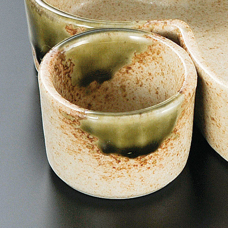 山万 14535-550 伊賀織部松花堂松型組鉢 丸千代 1個（ご注文単位1個）【直送品】