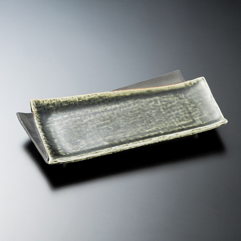 山万 14422-550 桃山織部松花堂長皿  1個（ご注文単位1個）【直送品】