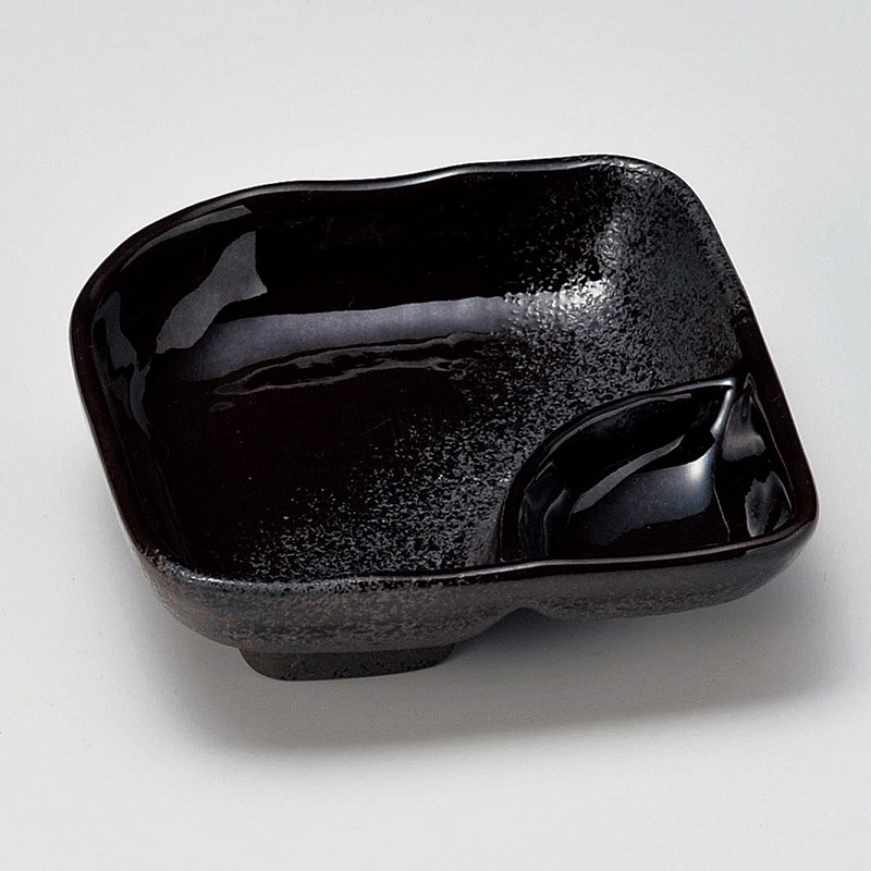 山万 14515-580 備前灰釉仕切鉢  1個（ご注文単位1個）【直送品】