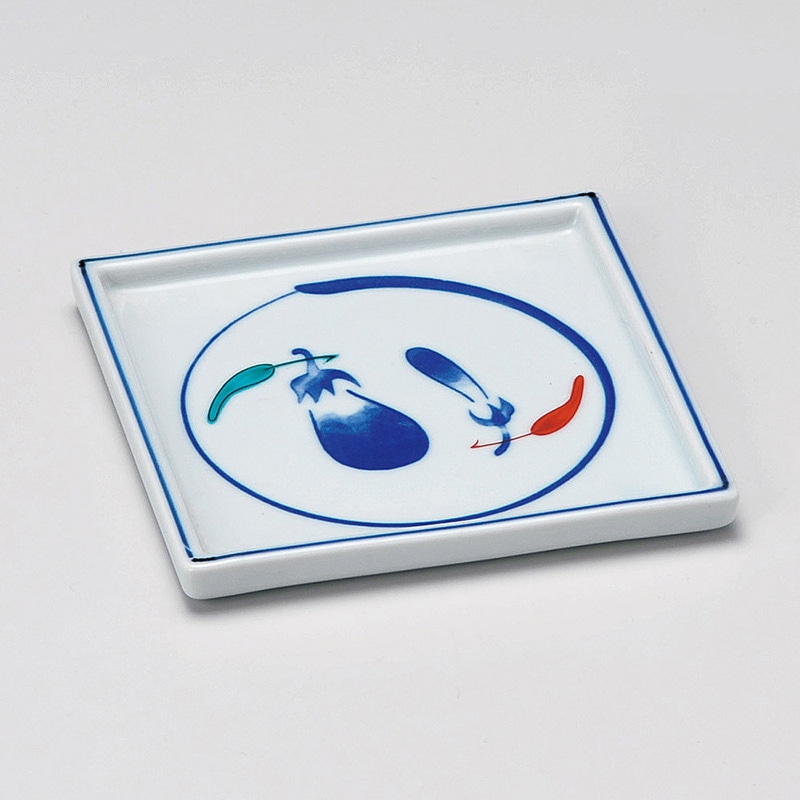 山万 14911-180 ナス四角皿  1個（ご注文単位1個）【直送品】