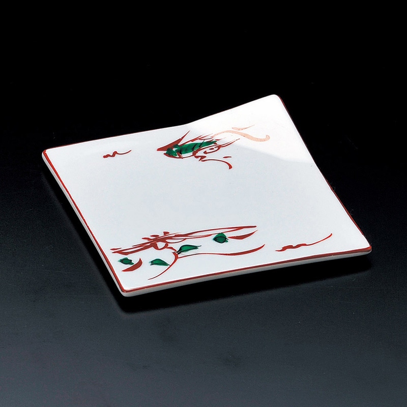 山万 14813-430 花鳥角皿  1個（ご注文単位1個）【直送品】