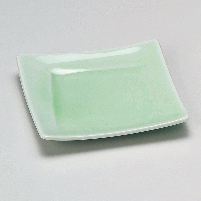 山万 14824-180 もえぎ角皿  1個（ご注文単位1個）【直送品】