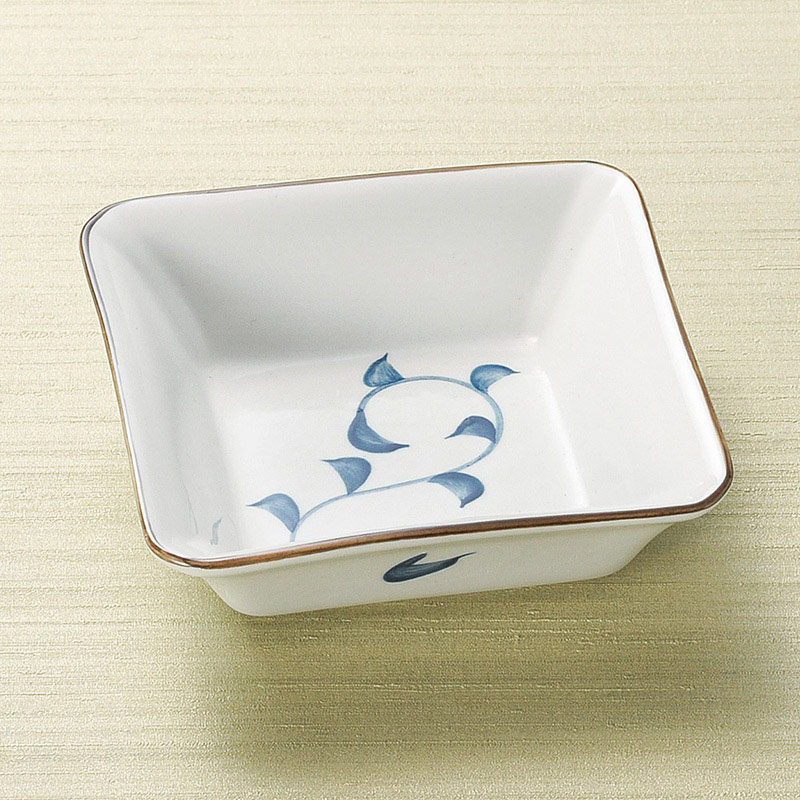 山万 14603-180 染唐草角小鉢  1個（ご注文単位1個）【直送品】