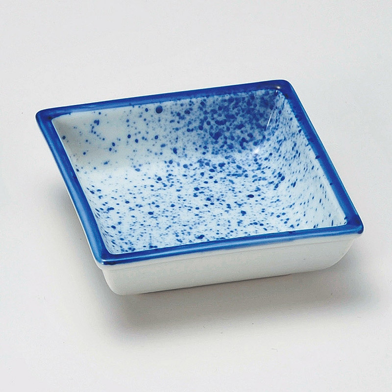 山万 14625-430 渕コン吹墨角鉢(小)  1個（ご注文単位1個）【直送品】