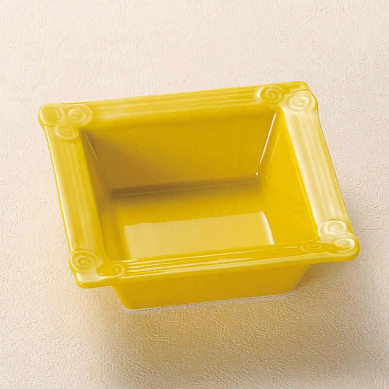 山万 14629-020 黄渦正角鉢  1個（ご注文単位1個）【直送品】