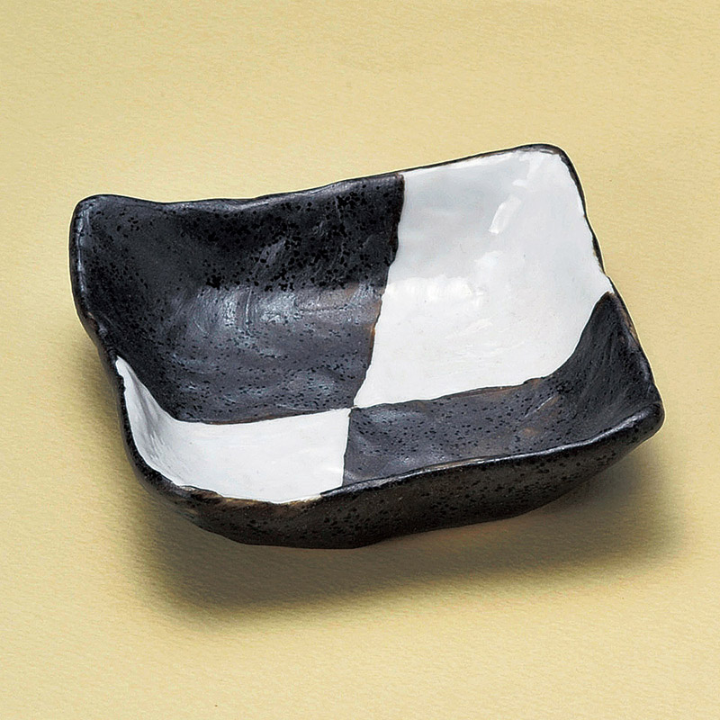 山万 14929-550 市松4.0浅鉢  1個（ご注文単位1個）【直送品】