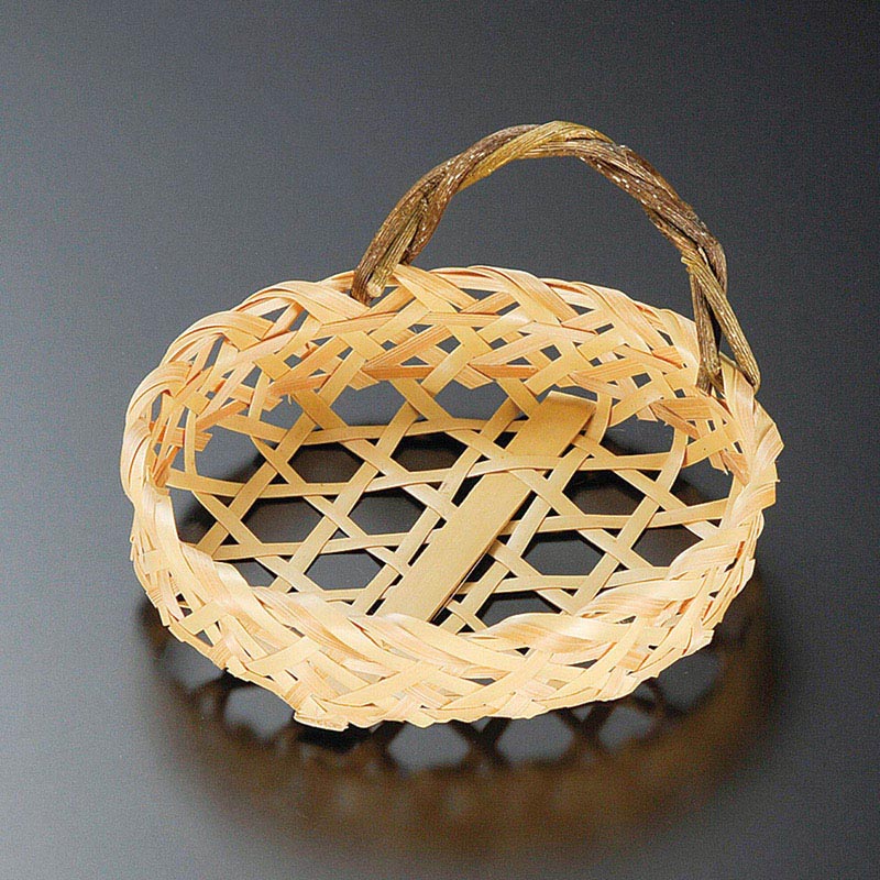 山万 15128-410 竹かずら付丸皿  1個（ご注文単位1個）【直送品】