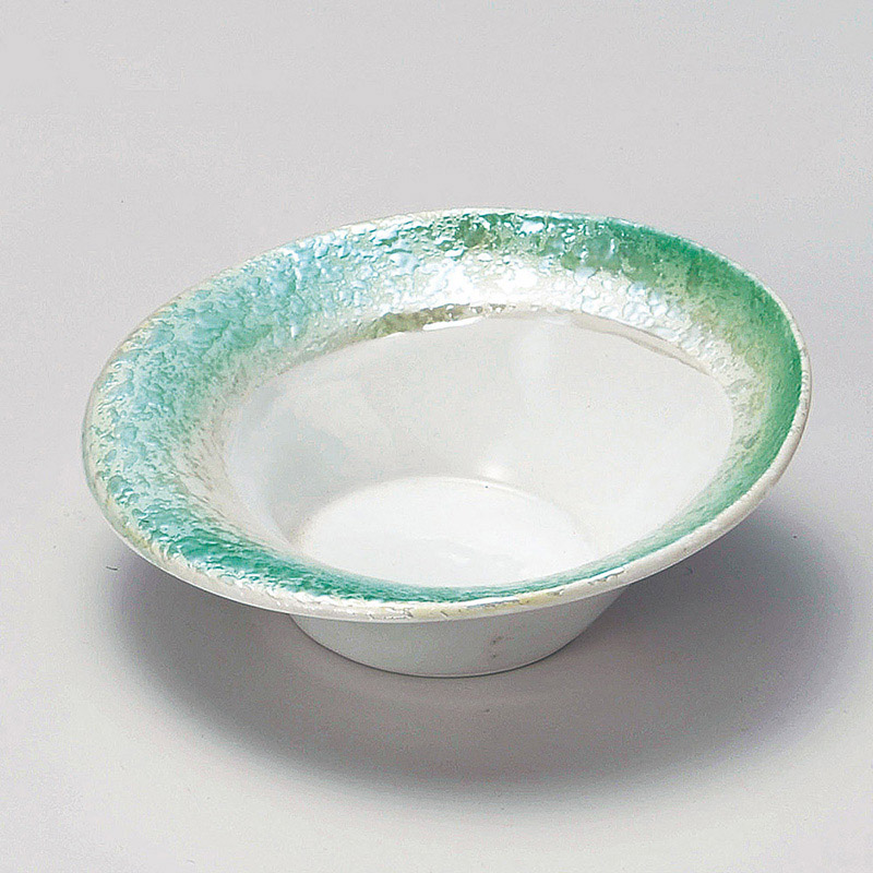 山万 14902-550 真珠ラスターヒワ吹変形小鉢  1個（ご注文単位1個）【直送品】