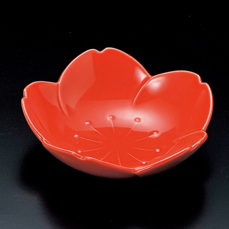 山万 15012-180 赤桜浅鉢  1個（ご注文単位1個）【直送品】