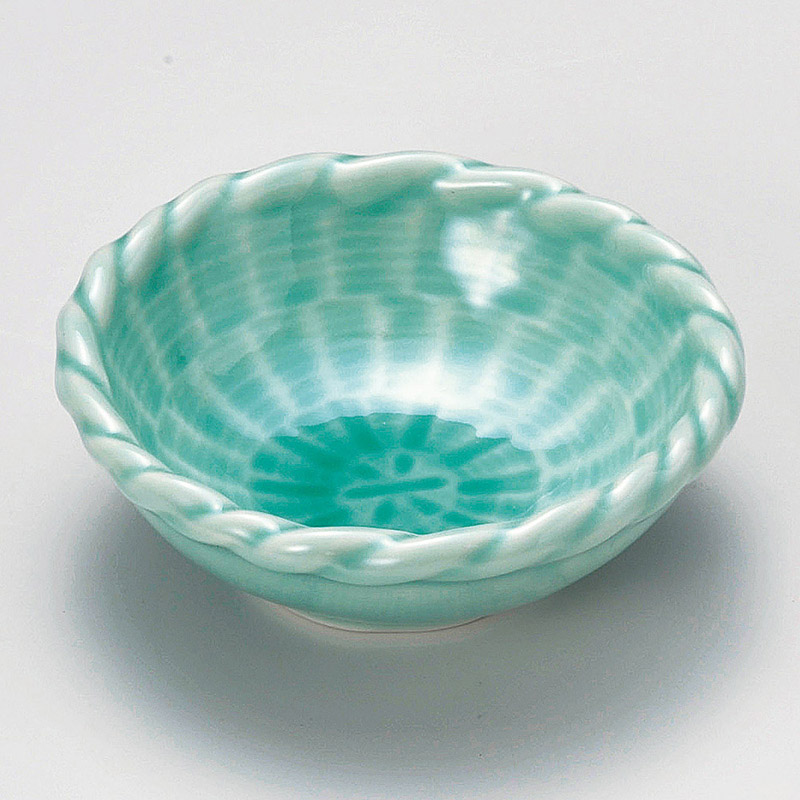 山万 14918-140 深海青磁小鉢  1個（ご注文単位1個）【直送品】