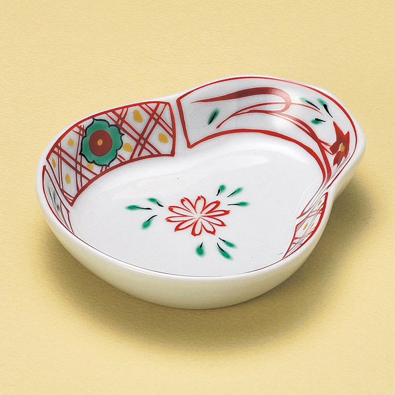 山万 14920-180 赤絵万歴ひさご浅鉢  1個（ご注文単位1個）【直送品】