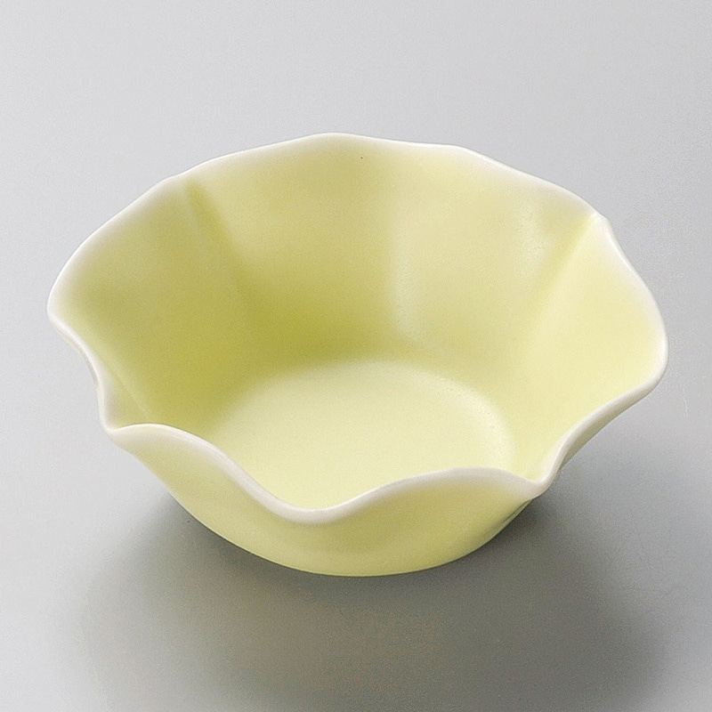 山万 15102-020 花笑み 黄緑10.5cmボウル 1個（ご注文単位1個）【直送品】