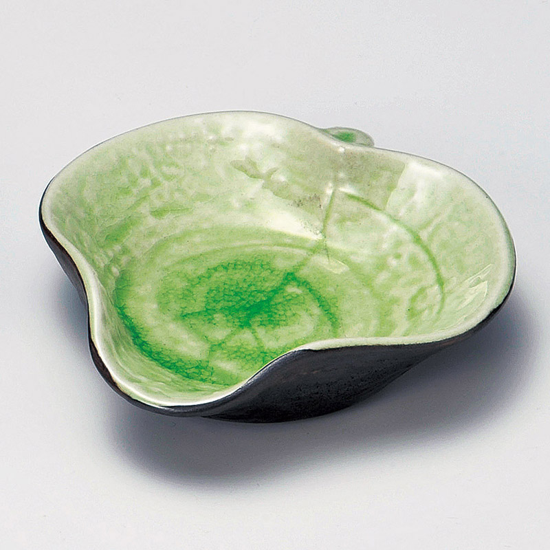 山万 14930-100 ヒワひねり木ノ葉鉢  1個（ご注文単位1個）【直送品】