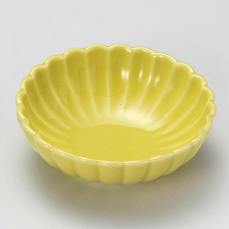 山万 15023-570 丸菊丸鉢(黄)  1個（ご注文単位1個）【直送品】