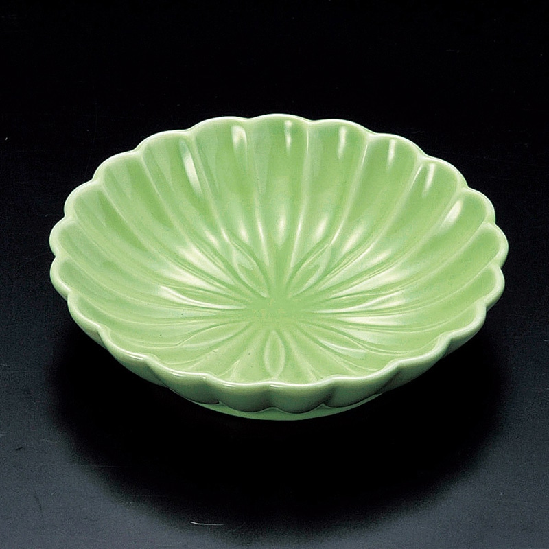 山万 15028-180 グリン菊型皿  1個（ご注文単位1個）【直送品】