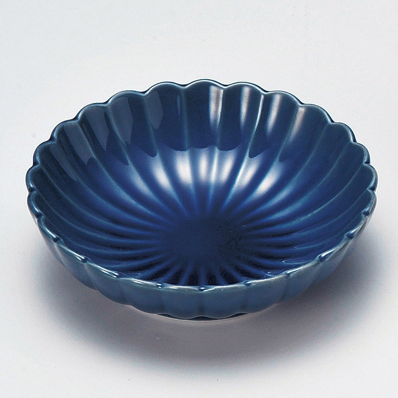 山万 15025-230 菊小鉢 ルリ 1個（ご注文単位1個）【直送品】