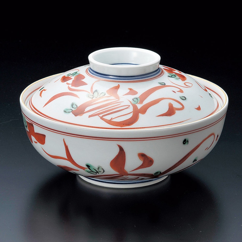 山万 15212-550 赤絵万暦蓋向  1個（ご注文単位1個）【直送品】