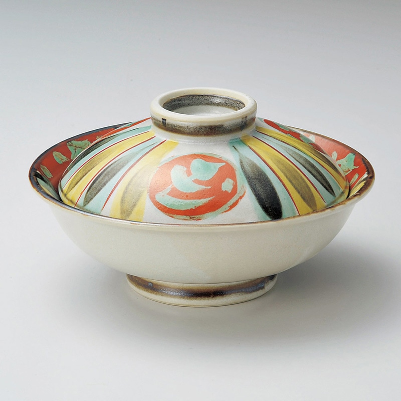 山万 15217-170 十草赤丸紋蓋向  1個（ご注文単位1個）【直送品】