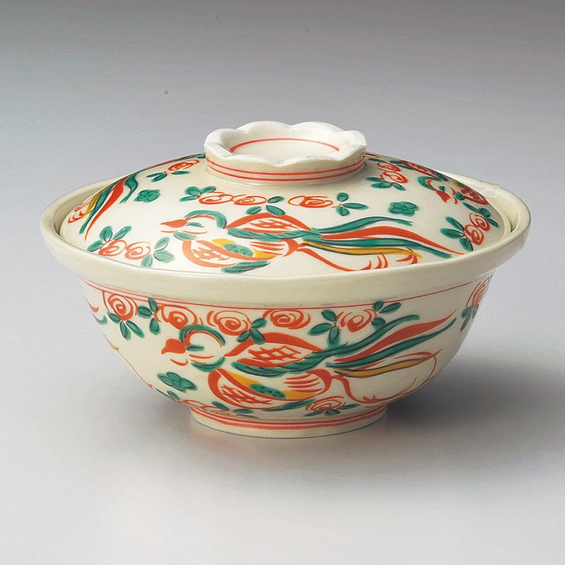 山万 15303-730 鳳凰蓋物(有田焼)  1個（ご注文単位1個）【直送品】