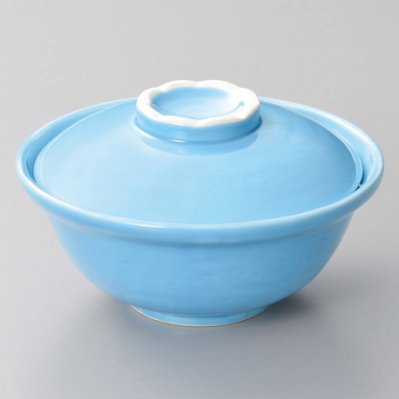 山万 15311-730 トルコブルー蓋物(有田焼)  1個（ご注文単位1個）【直送品】