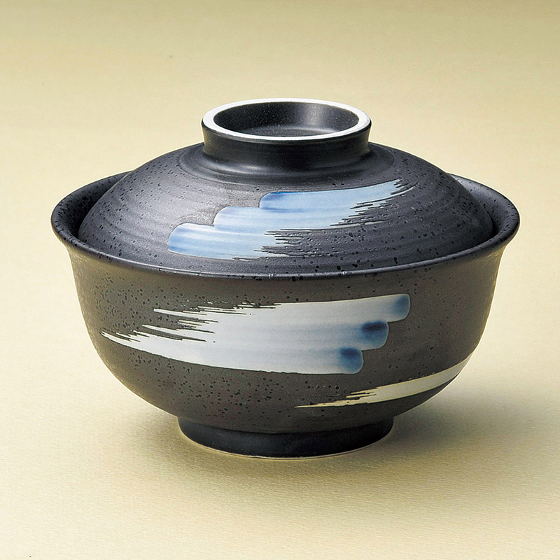 山万 15518-100 ルリ巻反型円菓子碗(大)  1個（ご注文単位1個）【直送品】