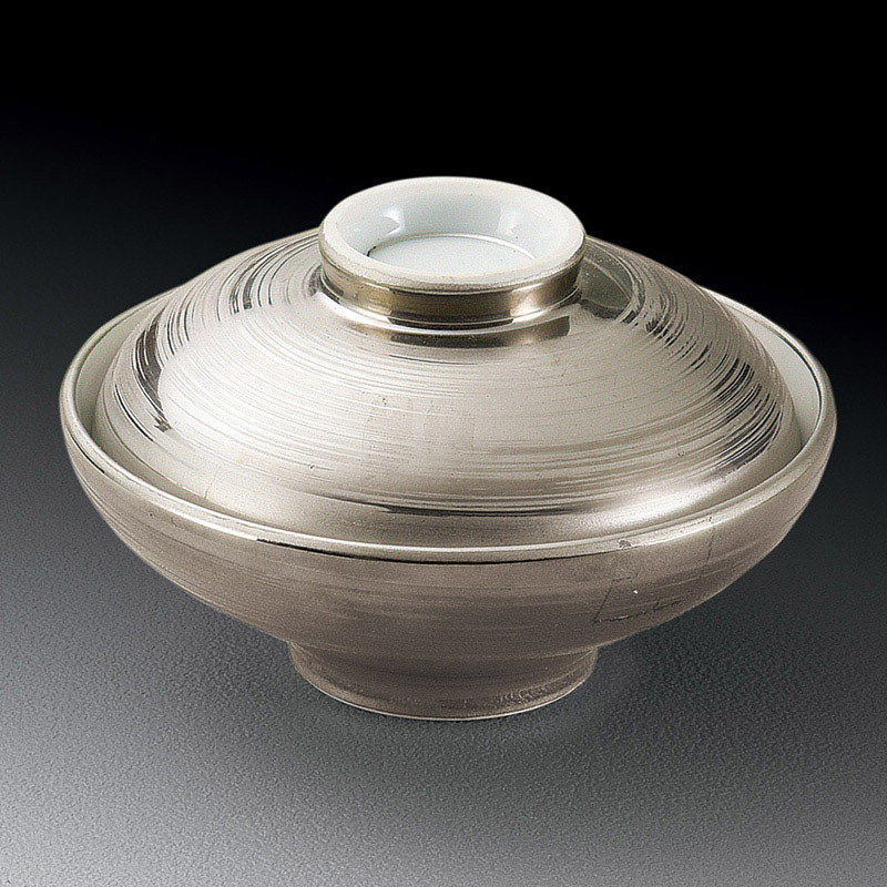 山万 15209-450 プラチナ銀刷毛姫碗  1個（ご注文単位1個）【直送品】