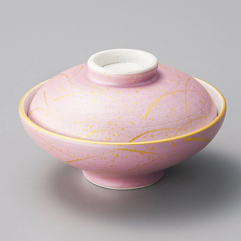 山万 15305-450 ピンク金武蔵野蓋向  1個（ご注文単位1個）【直送品】