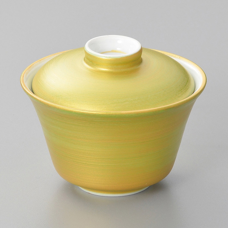 山万 15704-450 ヒワ金彩蓋物 (小) 1個（ご注文単位1個）【直送品】