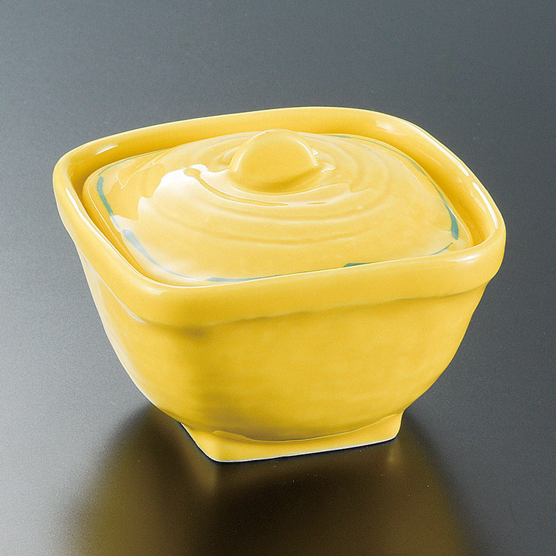 山万 15720-550 黄輝角煮物碗  1個（ご注文単位1個）【直送品】