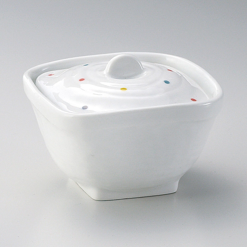 山万 15721-580 彩り水玉角煮物碗  1個（ご注文単位1個）【直送品】