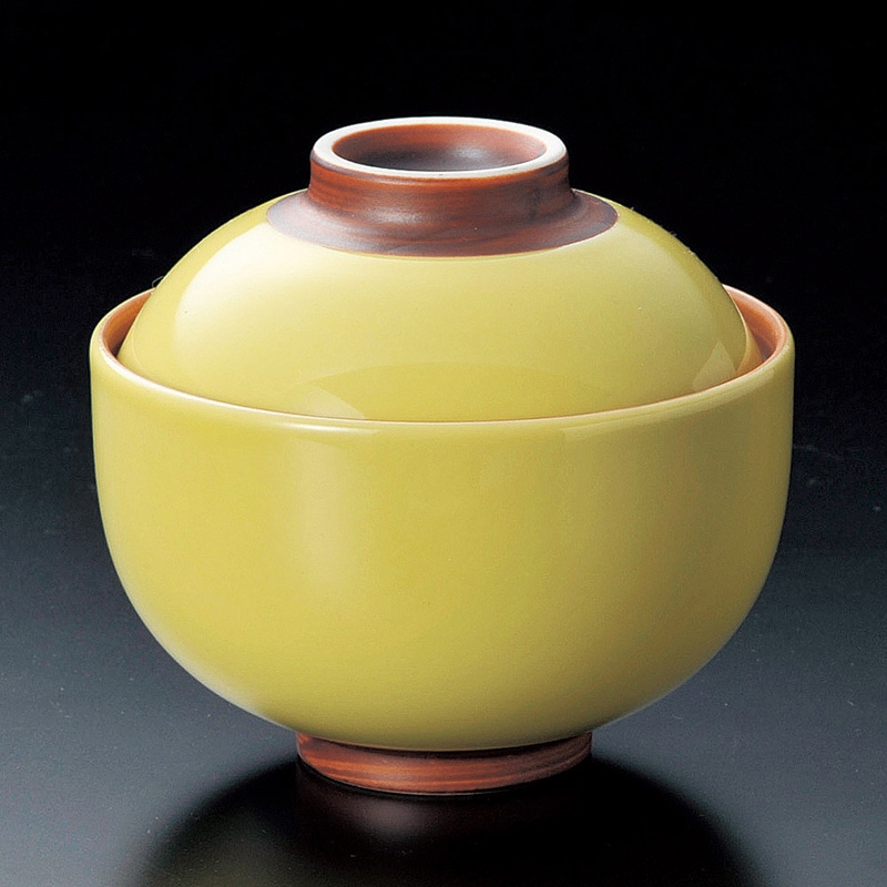 山万 15727-100 イエロー円菓子碗(小)  1個（ご注文単位1個）【直送品】