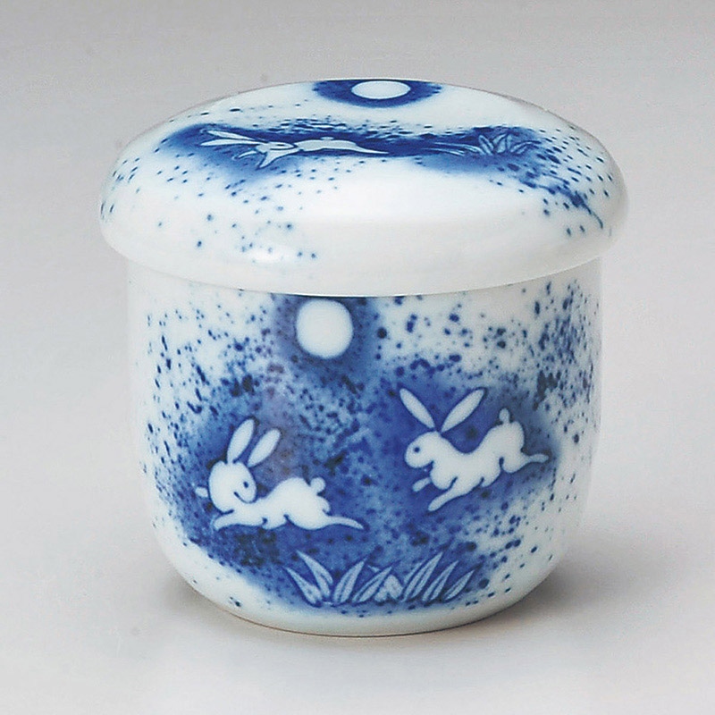 山万 16227-190 吹墨うさぎむし碗  1個（ご注文単位1個）【直送品】