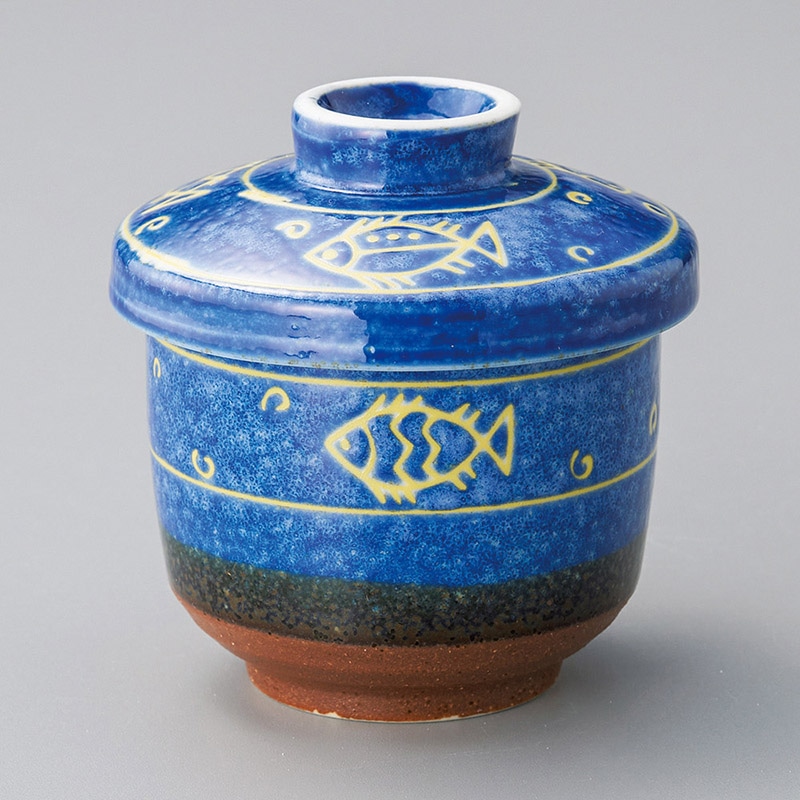 山万 16221-310 ゴス帯魚むし碗  1個（ご注文単位1個）【直送品】