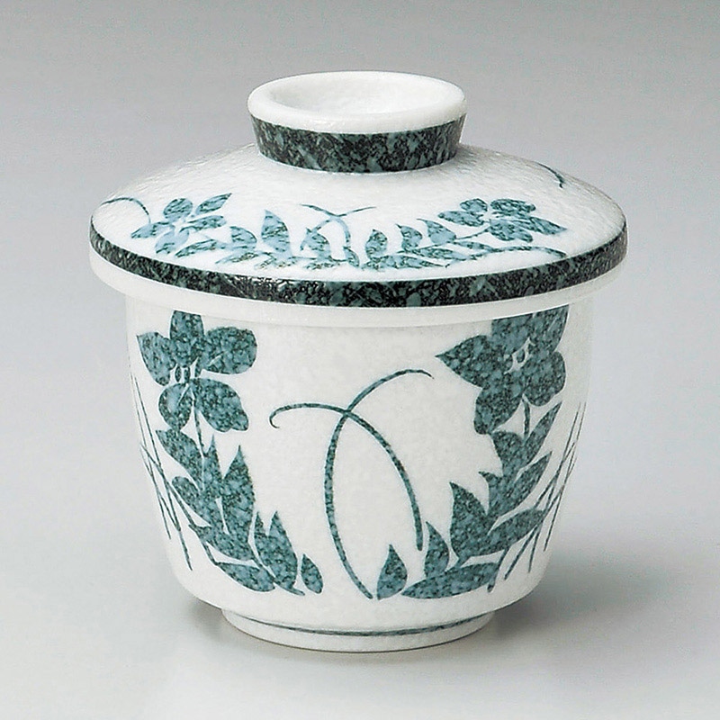 山万 16321-020 グリン桔梗むし碗  1個（ご注文単位1個）【直送品】