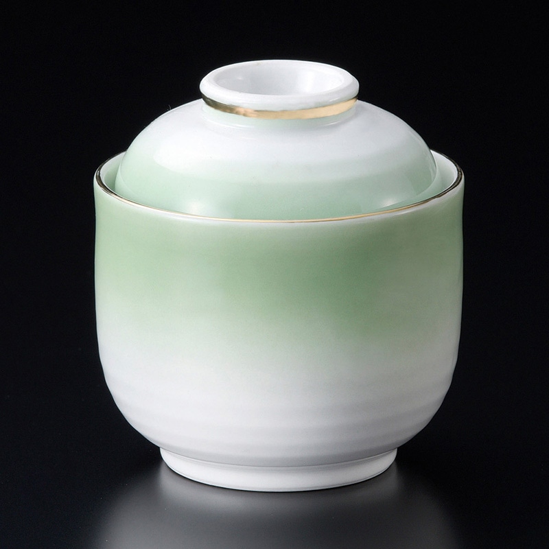 山万 16126-550 グリーンむし碗  1個（ご注文単位1個）【直送品】