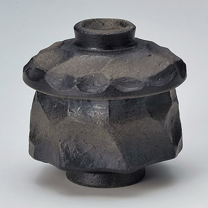 山万 16411-460 岩肌黒むし碗  1個（ご注文単位1個）【直送品】