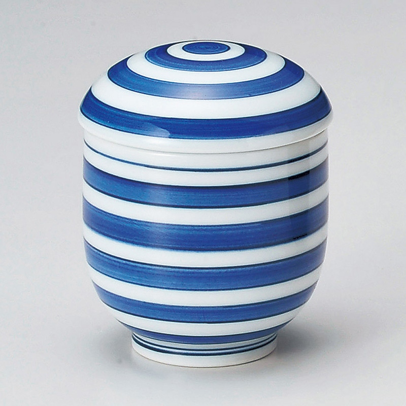 山万 16421-730 駒筋小むし碗(有田焼)  1個（ご注文単位1個）【直送品】