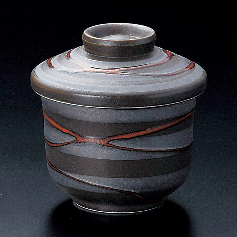 山万 16418-580 錆渦むし碗  1個（ご注文単位1個）【直送品】