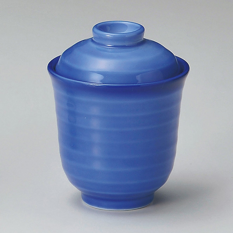 山万 16412-290 濃コバルト一口碗  1個（ご注文単位1個）【直送品】