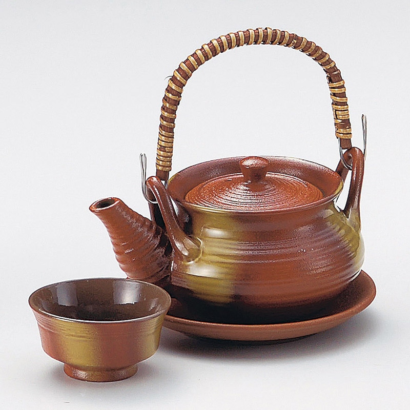 山万 16908-Y0 鉄赤吹き巾着土瓶むし  1個（ご注文単位1個）【直送品】