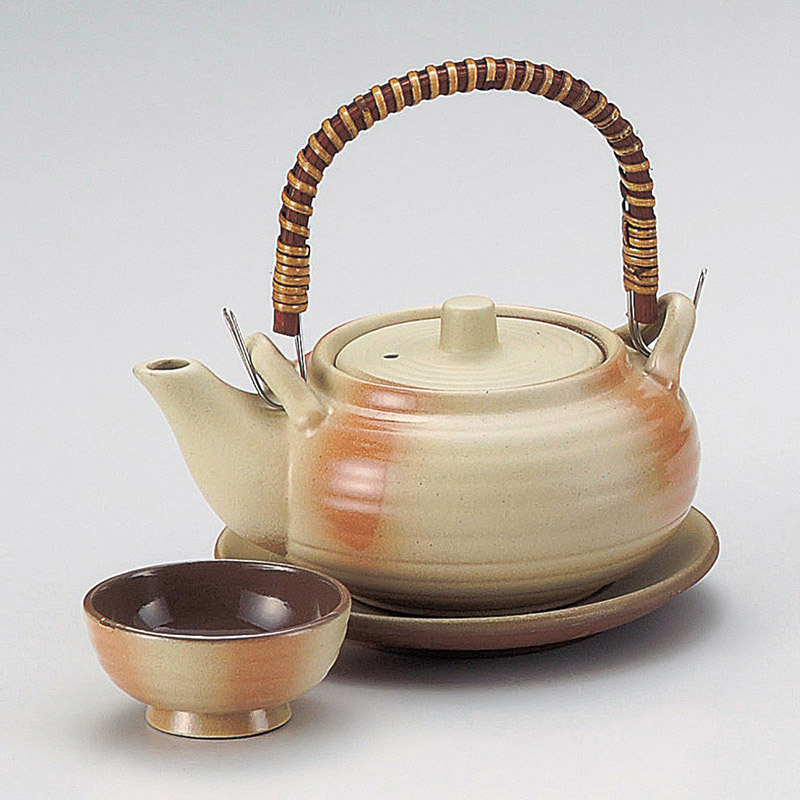 山万 16902-640 白吹き丸形土瓶むし  1個（ご注文単位1個）【直送品】