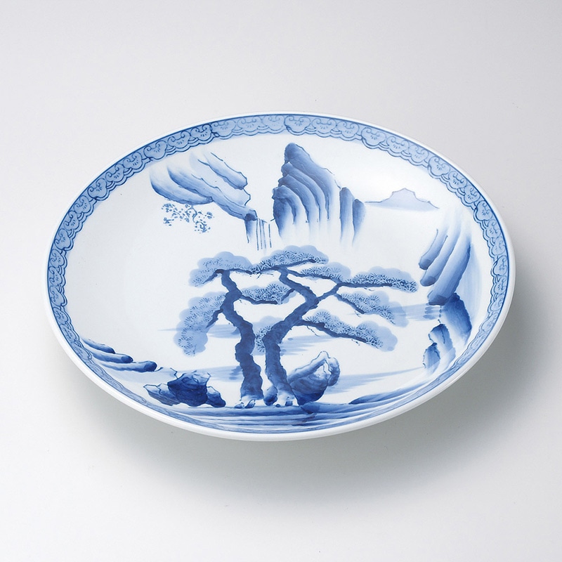 山万 17012-730 山水11号皿(有田焼)  1個（ご注文単位1個）【直送品】